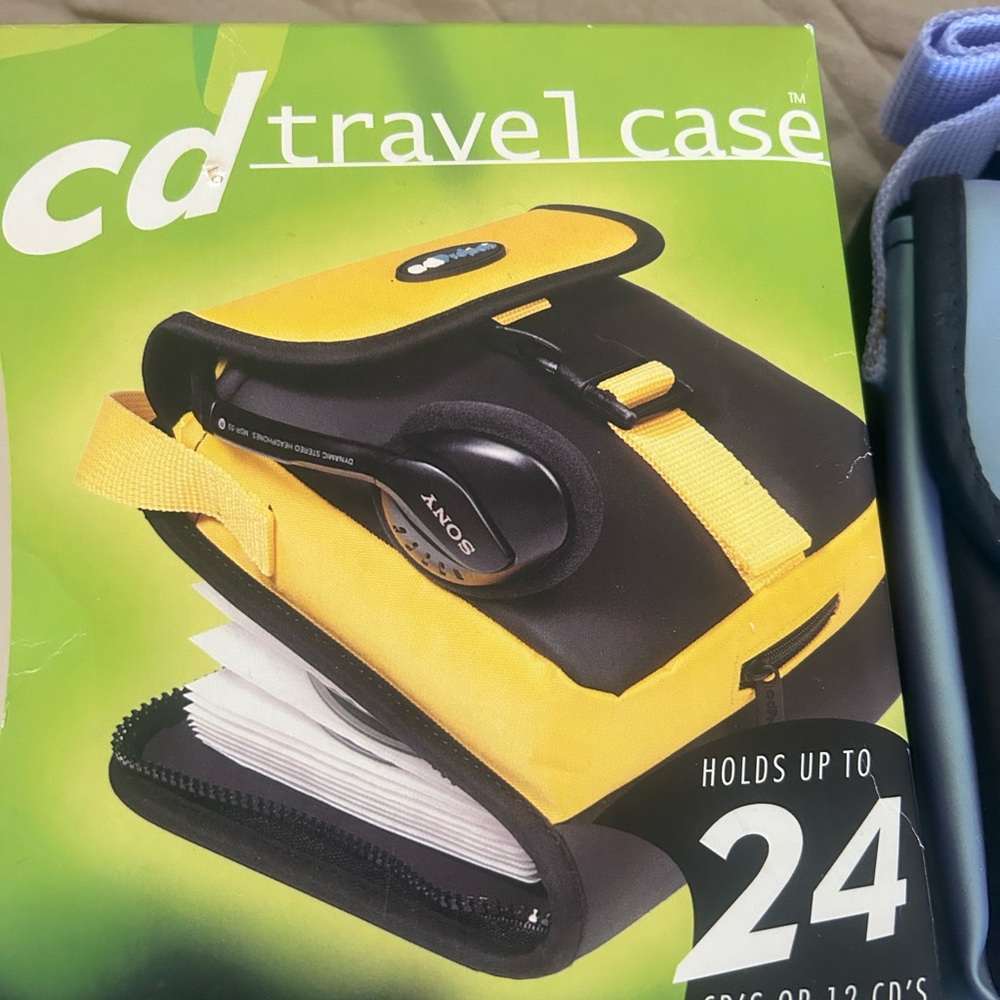 Sony Yellow and Black CD Travel Case
